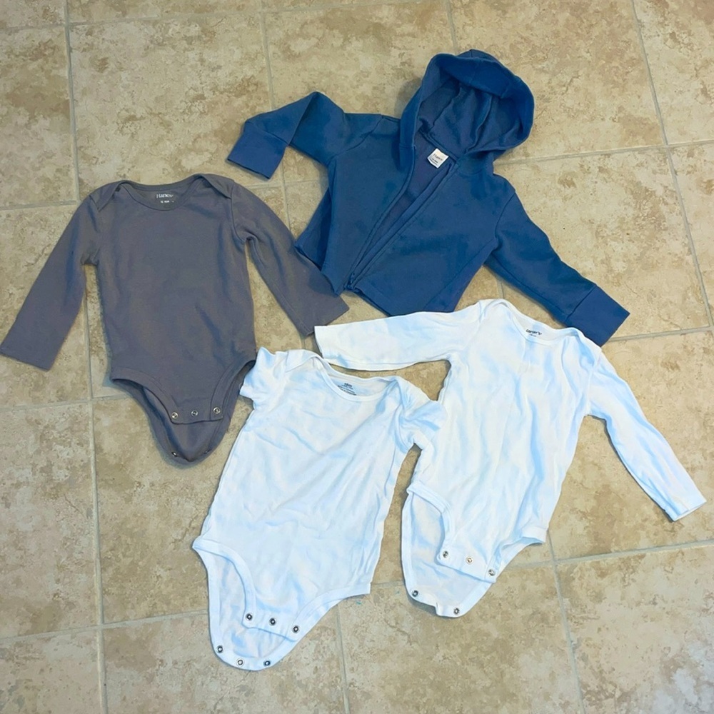 4-Piece‎ Gender Neutral Baby Clothing Bundle Size 12-18M​